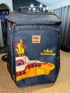 Igloo The Beatles Yellow Submarine Denim Cooler Backpack - Blue/Yellow